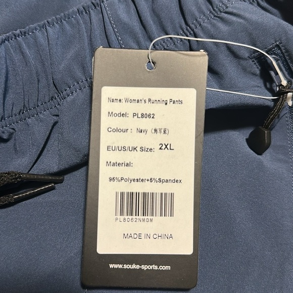 Souke Sports NWT Women’s Running Navy Pants Lightweight Size 2XL - Picture 11 of 11